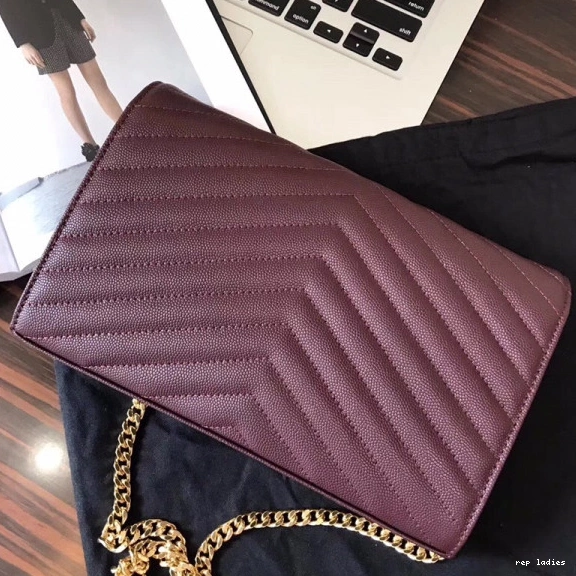 Rep ladies REP CASSANDRE CHAIN YSL MATELASSÉ WALLET 0817